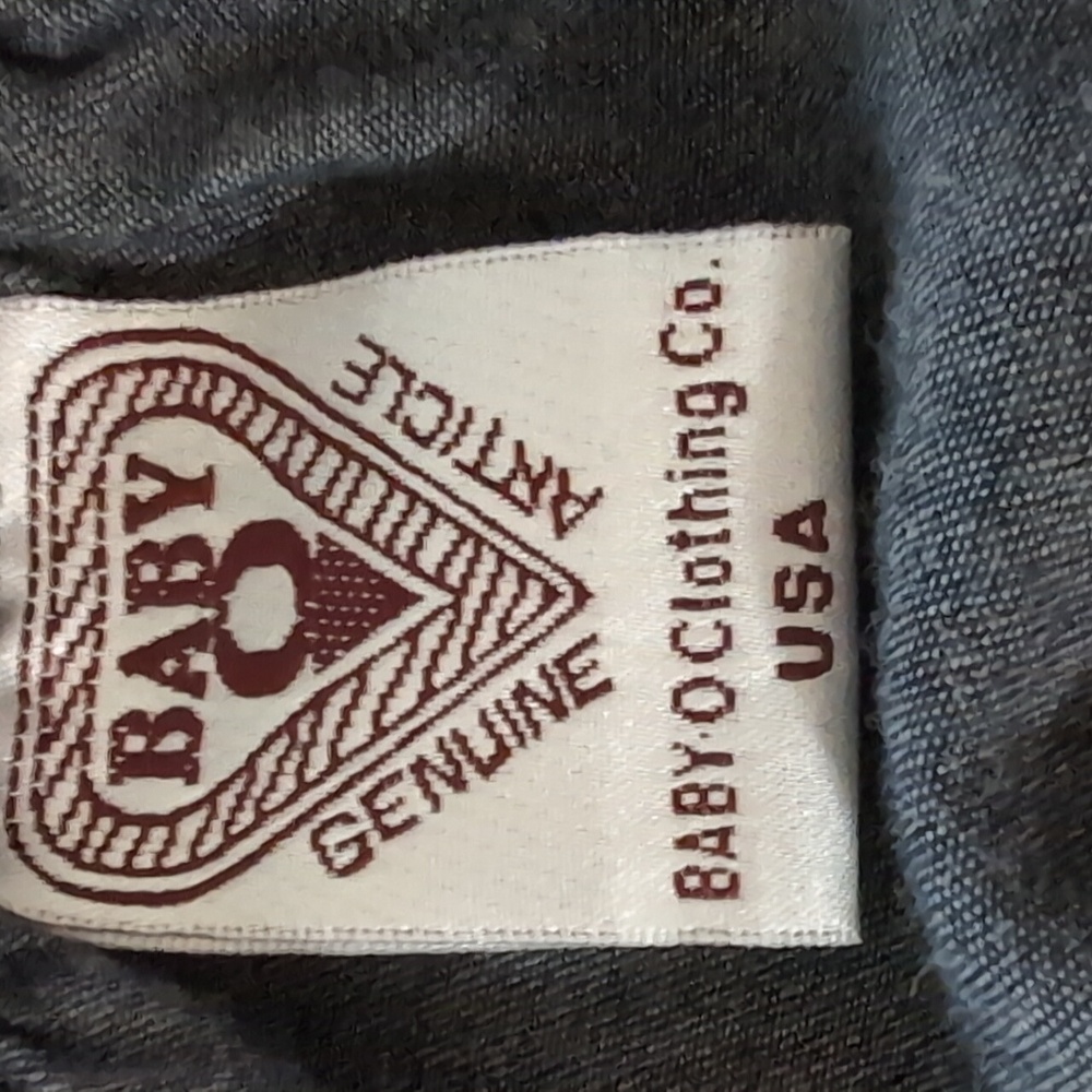 Vintage Baby O Navy Blue Tiered Prairie Maxi Skirt Made in USA XXL - Picture 2 of 3